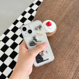 Cat and Baguette gel hard case