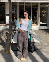 [ORIGINAL] Dori Cargo Pintuck Cotton Pants