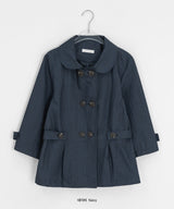Yukomi Three Quarter Button Nylon Double Jacket