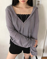 Milkong Hooded Long Sleeve T-Shirt