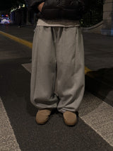 ONE SIDE SNAP BUTTON SWEAT PANTS