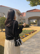 Mini easy ribbon bag_black