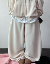 ワイドバルーンセットアップシャイニーベルベットビッグフード & バルーンパンツ 🖤🐣 3 COLORS
