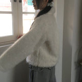 Venett Round Button Fur Short Jacket Coat