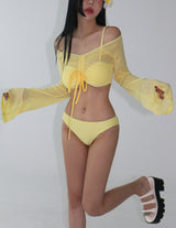 Lemon 4PS Cover-Up Bikini Set