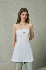 KITTEN MINI DRESS / WHITE