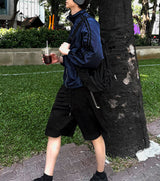 Lightweight High-Neck Side Track Wind Jacket