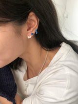 Pastel doodle piercing (White)