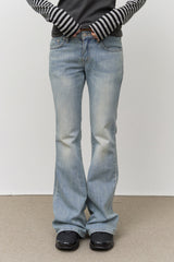 (W) Sen Low-rise Bootscut Denim