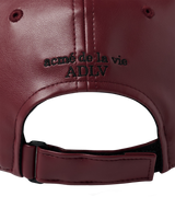 26SS LINE AC BEAR VEGAN LEATHER BALL CAP