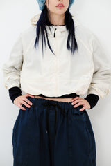 デイリーフーディドクロップジャケット クリーム (for women)