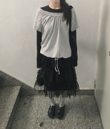 ポットフィットロングスカート(2C)