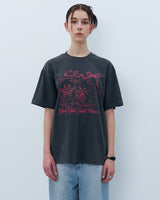 リボンキャッツTシャツ　チャコール