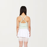 Diagonal line frill skirt 002