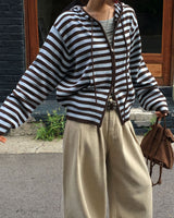 [MADE] Spell Food Border Knit Zip-Up