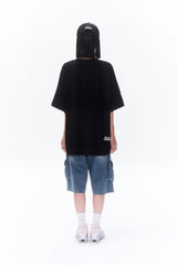 KIRSH X SUNONEBIRD ビッグオーバーサイズアイTシャツ - ブラック