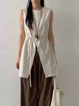 Raschel Nylon Slit Long Vest