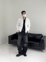 ED Evil Mix Trucker Snap Jacket (2C)