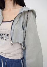 rain short hood jumper(3color)