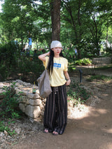 Inca Ethnic Striped Elastic Pants (2c)