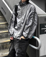 Lightweight High-Neck Side Track Wind Jacket