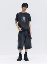 26SS★ MP3 GRAPHIC LAYERED HALF T