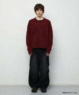 BRUSHED WIDE CORDUROY PANTS_BLACK