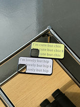 [MADE] cute but chic lettering epoxy bumper case_butter yellow