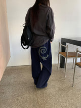 カンラブプリンティングオーバー長袖Tシャツ