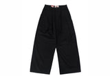 pintuck wide detail pants