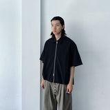 Two-Way Zip Relaxed Shirt