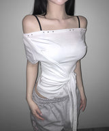 half tying tee (3colors)