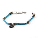 SVB-218  ATEEZ Hongjoong Turquoise Double Chain Bracelet