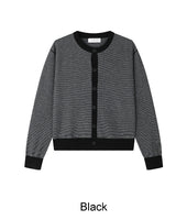Pedin Striped Crop Cardigan
