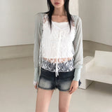 Racine Summer Ribbon String Shawl Bolero Cardigan