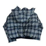 Witty Bulky Check 2-Way Zipper Hood Puffer