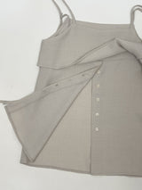 Attention Pleated Layered Bustier