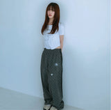 ドットパッチパンツ (gray)