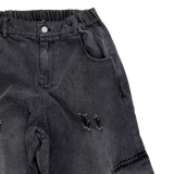 curve detail hammer balloon pants
