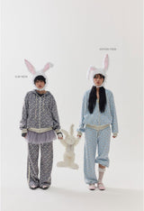 rabbit fluffy pants babi blue