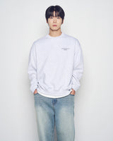 25FW BASIC LOGO NAPPING SWEATSHIRT MELANGE