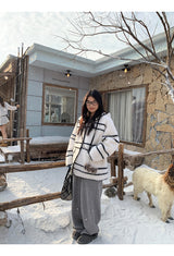 Style Hooded Wool Suede Coat