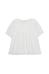 ULLALA PAJAMA Listy Short-sleeve Two-piece Ivory[24165WTSSN]