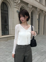 Suha Lace Square Ribbed Sleeveless