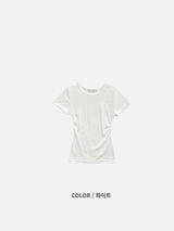 Roen Modal Side Shirring Tee (6c)