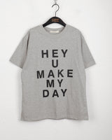 HeyyouレターリングショートスリーブTシャツ
