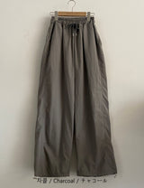 Benty Side Pintuck Big Balloon Wide Fit Nylon Long Pants 2 Colors