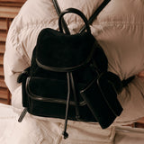 Nube Suede Mini Backpack (Black)