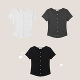 Air Cool Short-Sleeved Cardigan (3 colors)