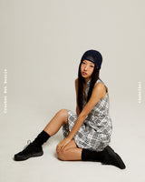 Crochet Net Beanie (navy)